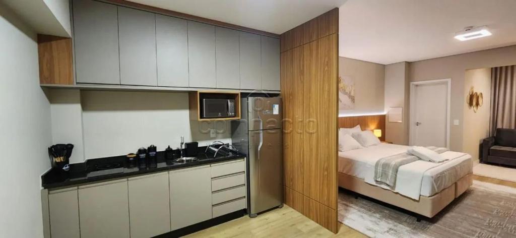 Kuchyň nebo kuchyňský kout v ubytování Flat & Lounge SQUARE FARIA LIMA