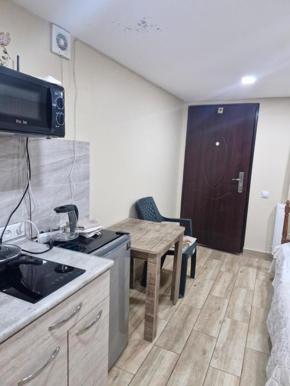 Kuchyň nebo kuchyňský kout v ubytování Guest house Lana