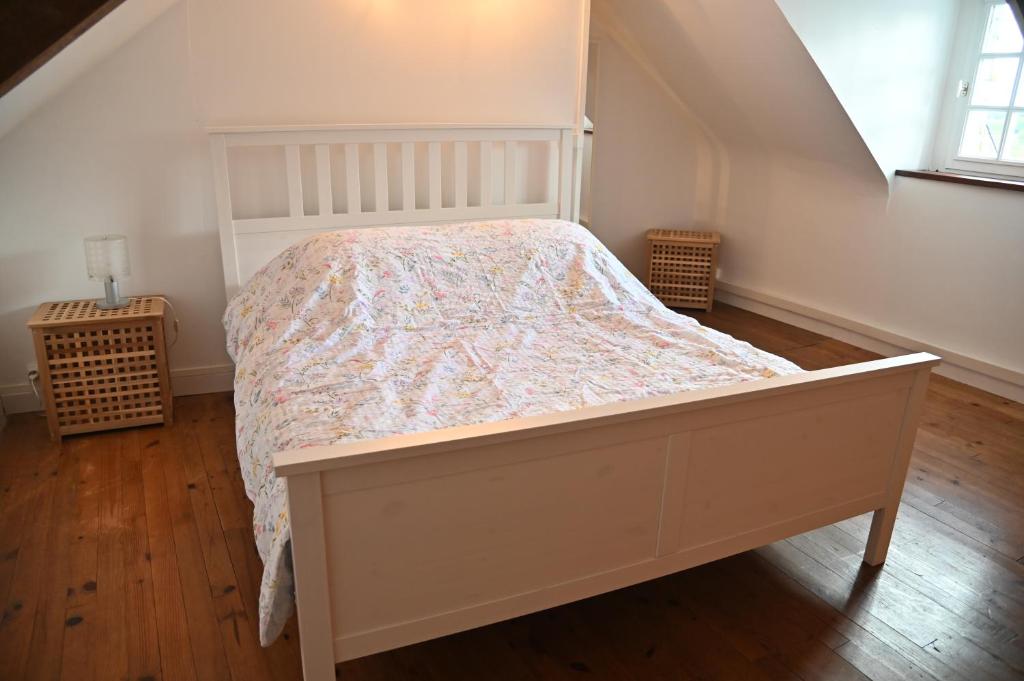 Postel nebo postele na pokoji v ubytování Caurel Cottage