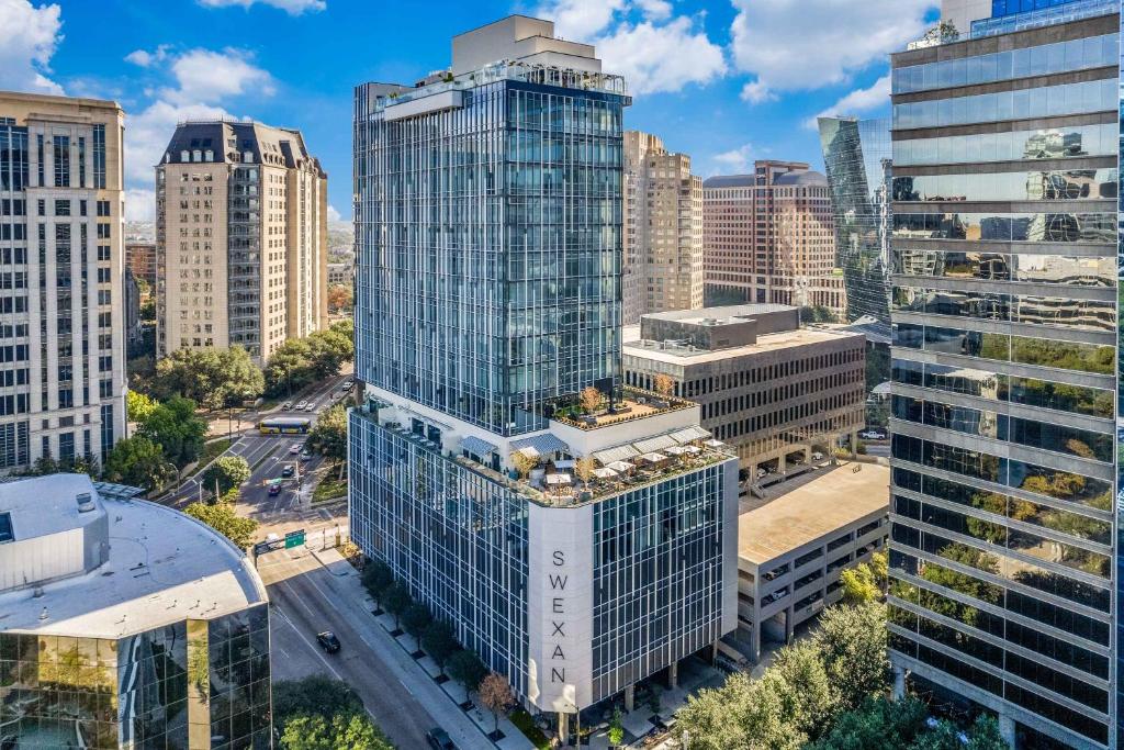 Nespecifikovaný výhled na destinaci Dallas nebo výhled na město při pohledu z hotelu