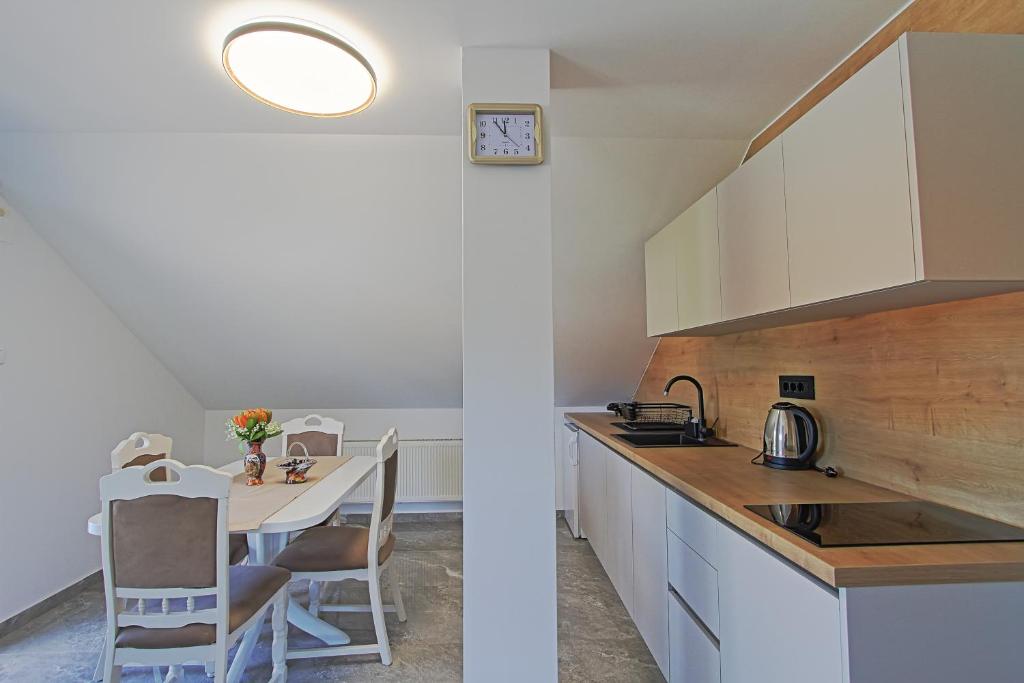 Kuchyň nebo kuchyňský kout v ubytování Guesthouse Viktorija Flat - Deluxe Apartment