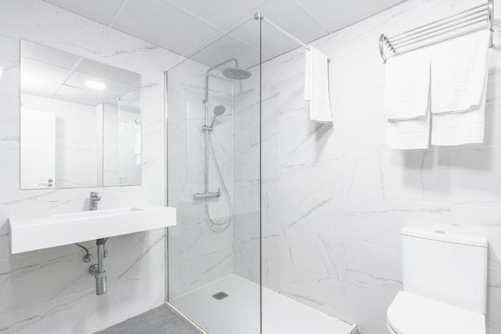 Koupelna v ubytování Apartamentos Maja