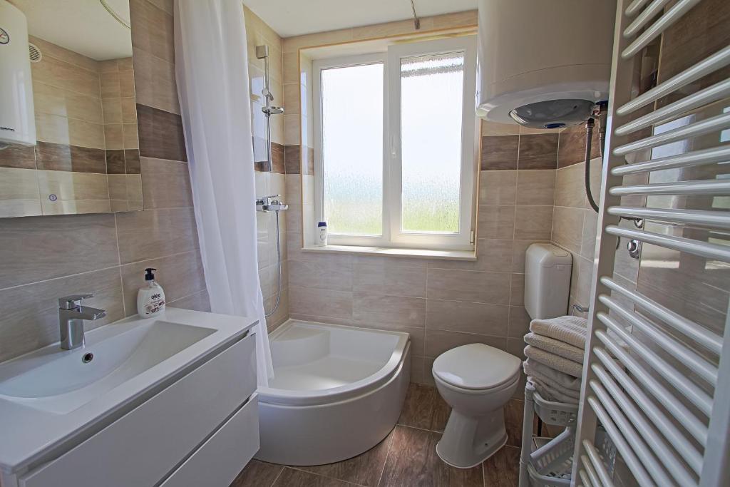 Koupelna v ubytování Guesthouse Viktorija Flat - Deluxe Apartment