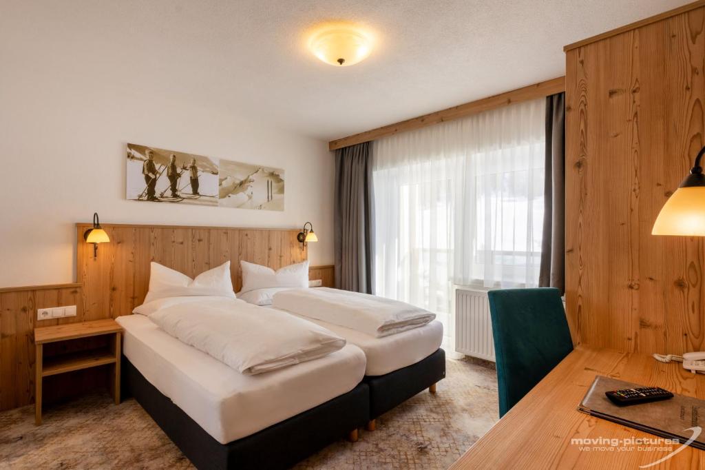 Postel nebo postele na pokoji v ubytování Hotel Venter Bergwelt
