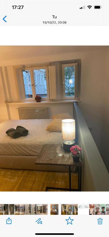 Posteľ alebo postele v izbe v ubytovaní Loft Crimea con patio