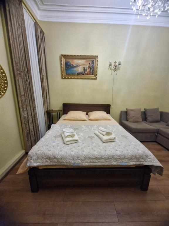 Postel nebo postele na pokoji v ubytování Guest house Lana