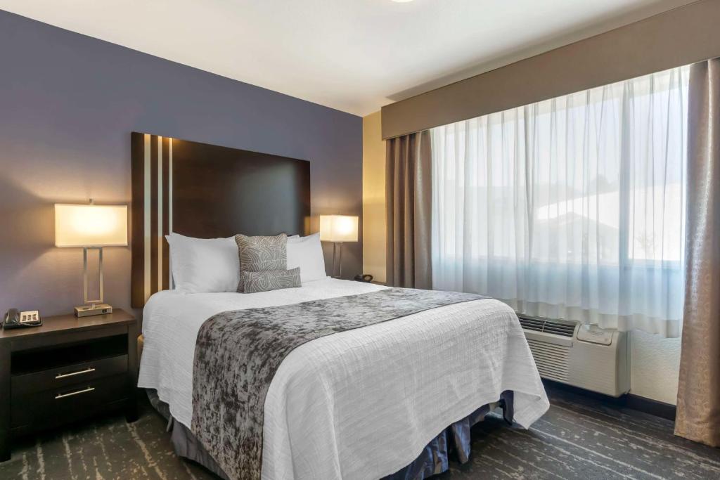 Postel nebo postele na pokoji v ubytování Best Western Plus Edmonds Harbor Inn