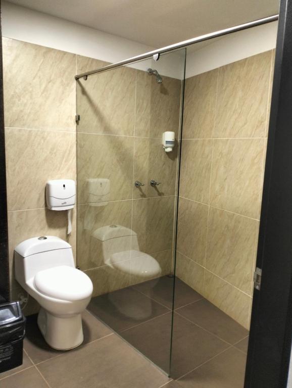 Koupelna v ubytování Hotel El Cordobes