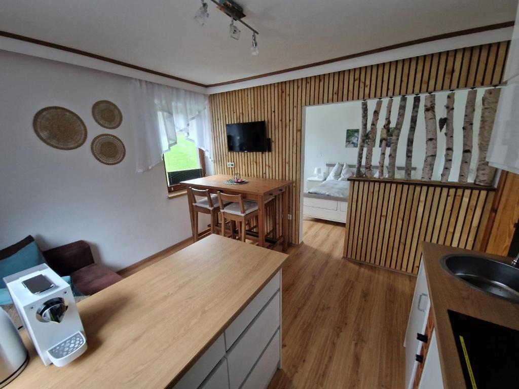 TV a/nebo společenská místnost v ubytování Apartment feelthenature