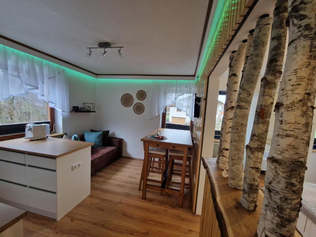 Kuchyň nebo kuchyňský kout v ubytování Apartment feelthenature