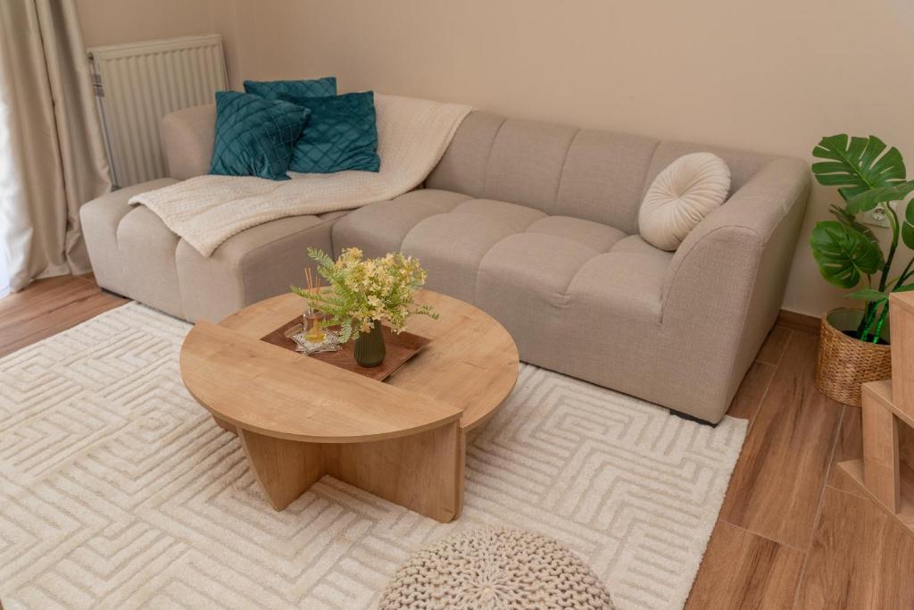 Posezení v ubytování Athena Cocooning Apartment