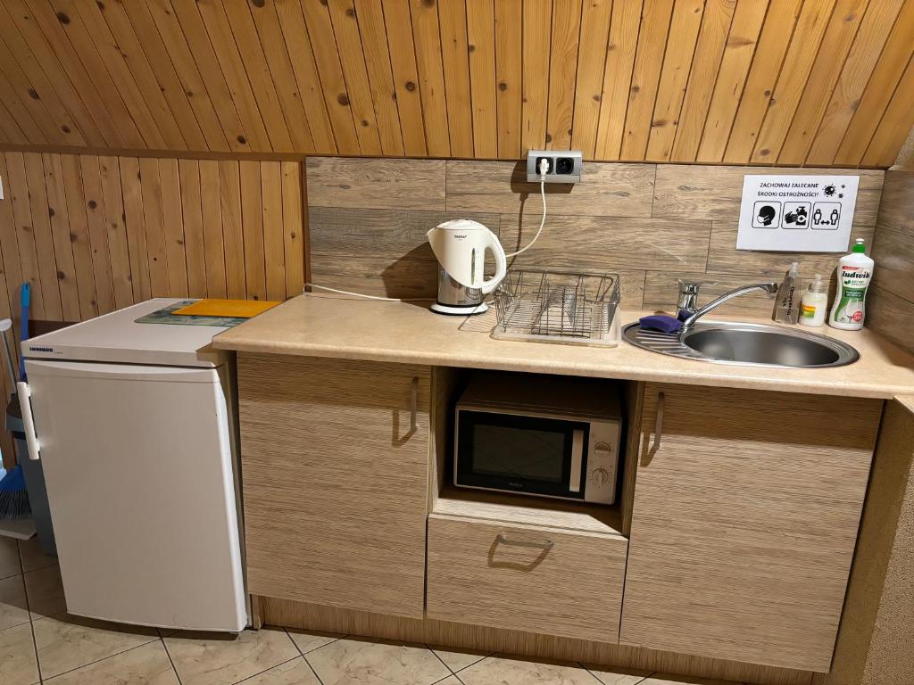 Kuchyňa alebo kuchynka v ubytovaní Pokoje Gościnne U Gordona
