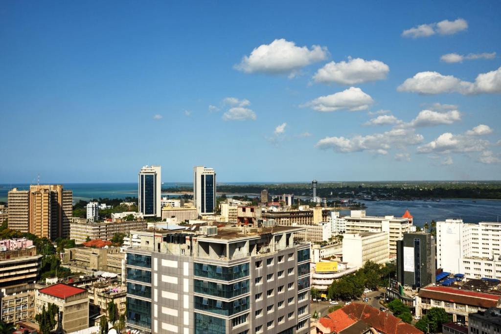 Nespecifikovaný výhled na destinaci Dar es Salaam nebo výhled na město při pohledu z hotelu