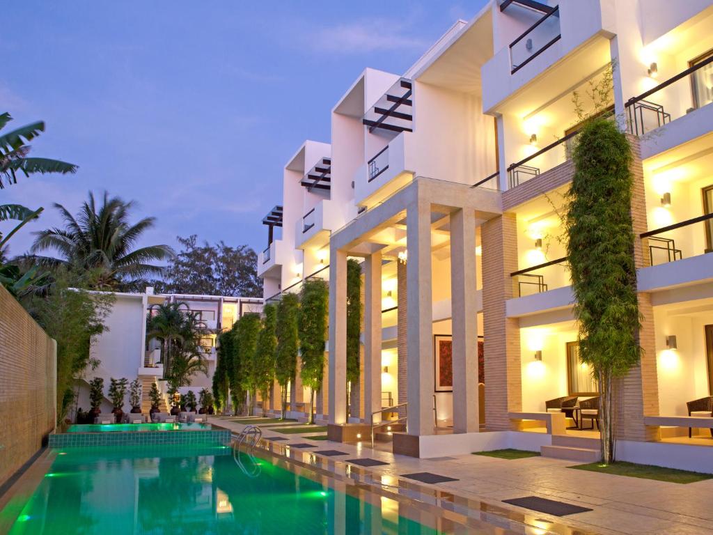 Bazén v ubytování The District Boracay nebo v jeho okolí