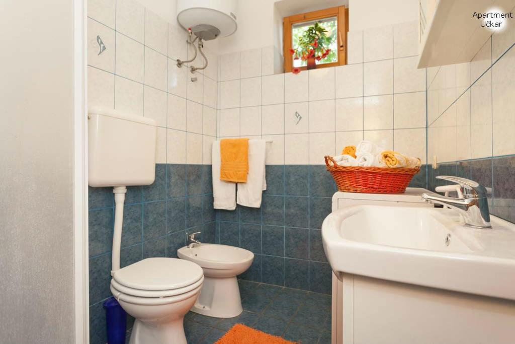 Koupelna v ubytování Apartment Uckar