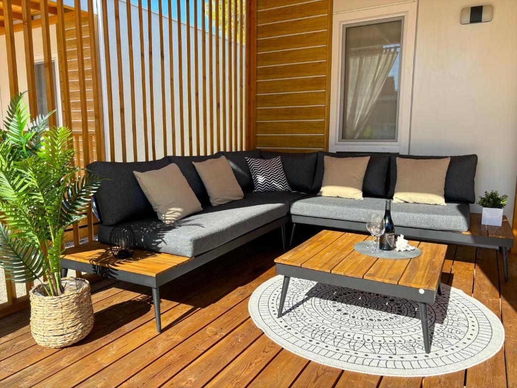 Posezení v ubytování Ayana Mobile Home