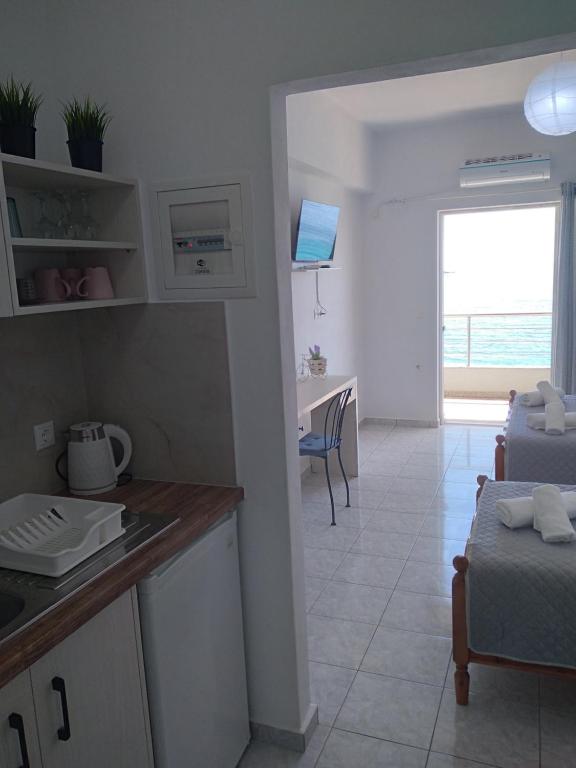 Kuchyň nebo kuchyňský kout v ubytování NaDim rooms