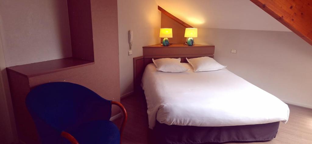 Postel nebo postele na pokoji v ubytování Beau Rivage