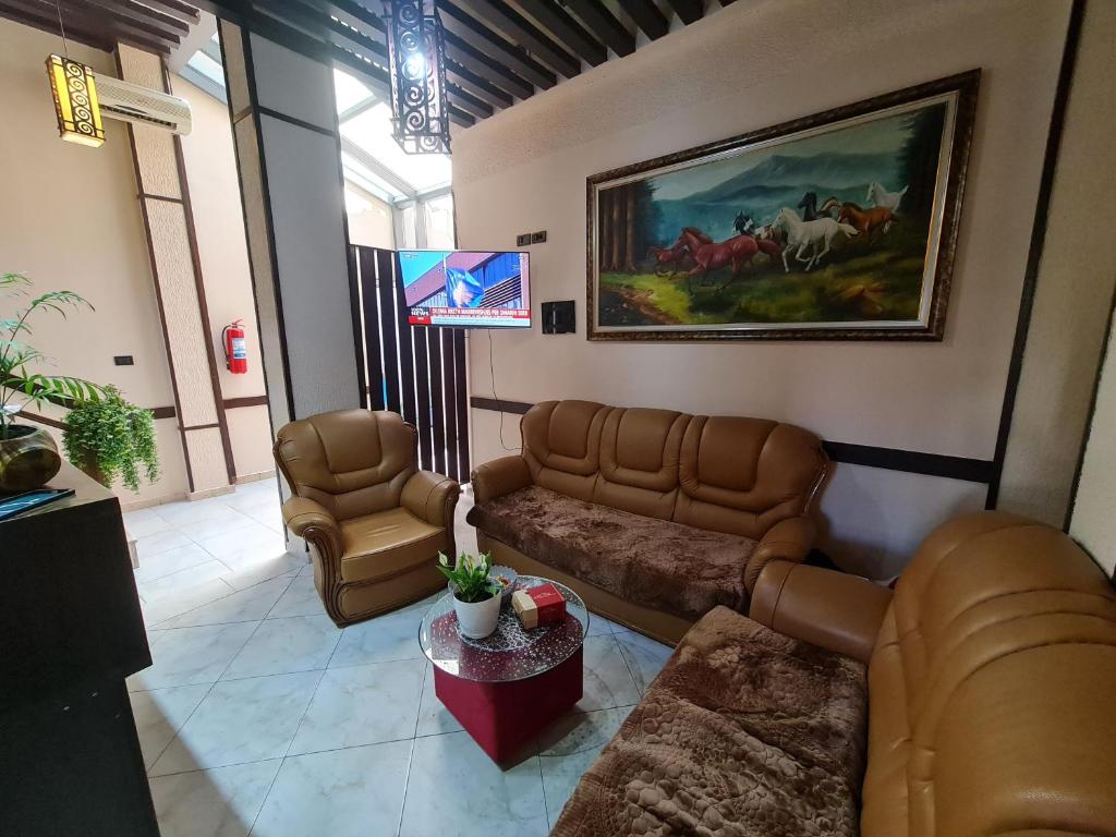 Posezení v ubytování Hotel La Villa