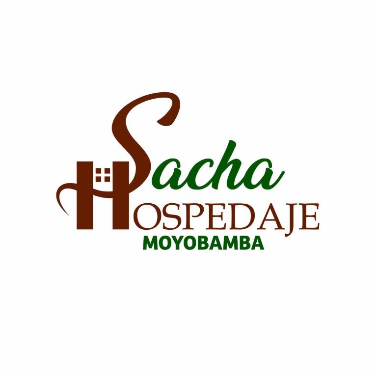 Sacha Hospedaje في مويوبامبا: ملصق للمطعم وكلمة hospitala moyogi
