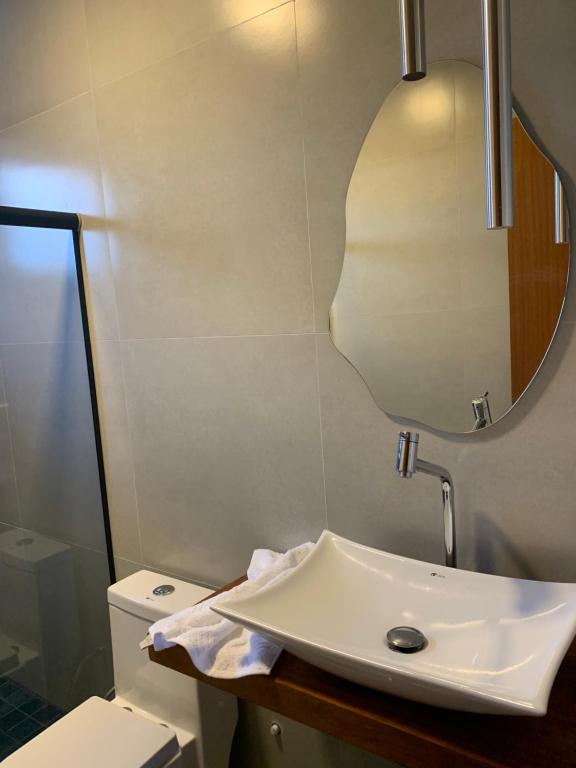Ein Badezimmer in der Unterkunft Sol de Corumbau