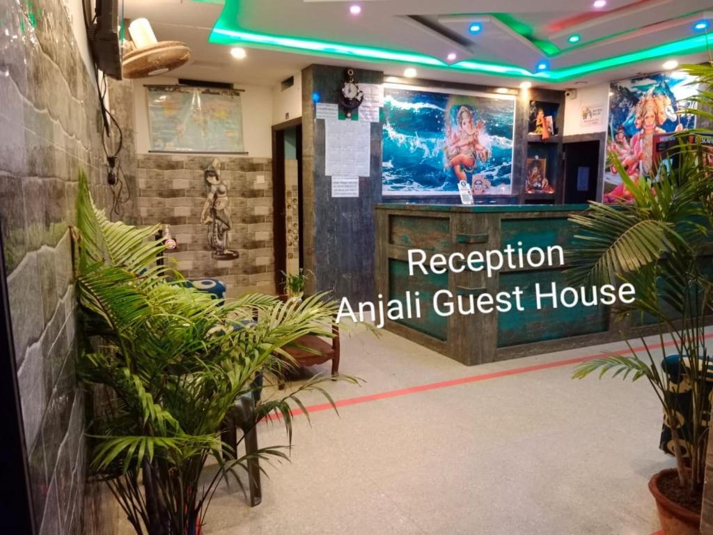 狄哈的住宿－Anjali Guest House，一间植物客房和招待所