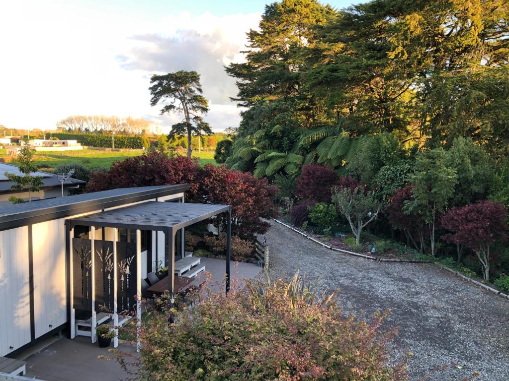 Zahrada ubytování Luxury Farm Escape Tiny Home New Plymouth-Egmont Village