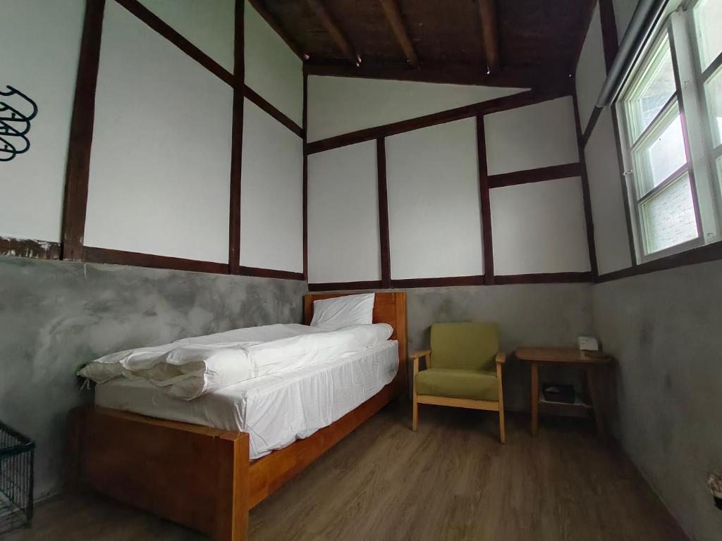 Postel nebo postele na pokoji v ubytování Slow House