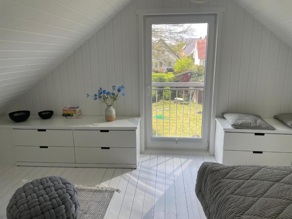 Posezení v ubytování Ferienhaus am Hafen Zingst
