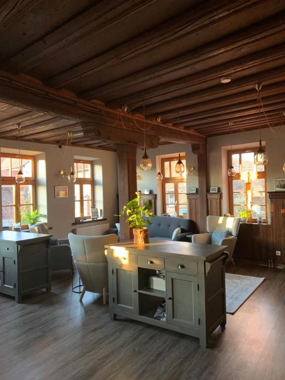 Istumisnurk majutusasutuses Landhotel Ruhepol - garni