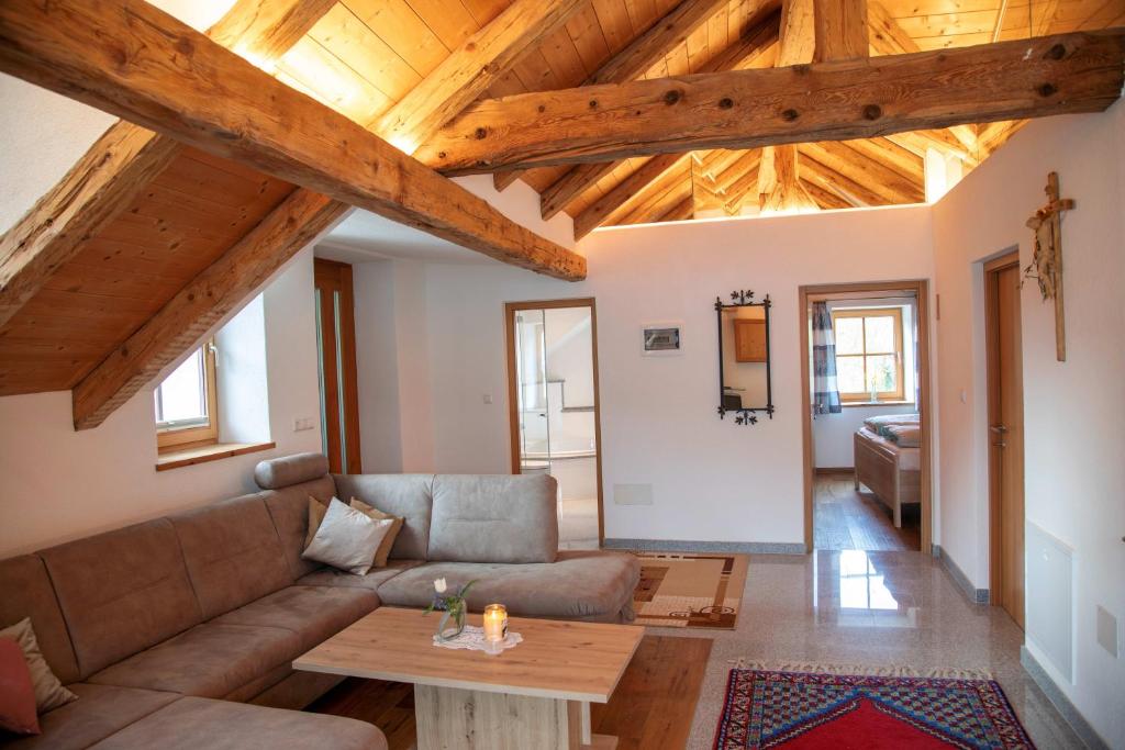 Posezení v ubytování Untere Mühle