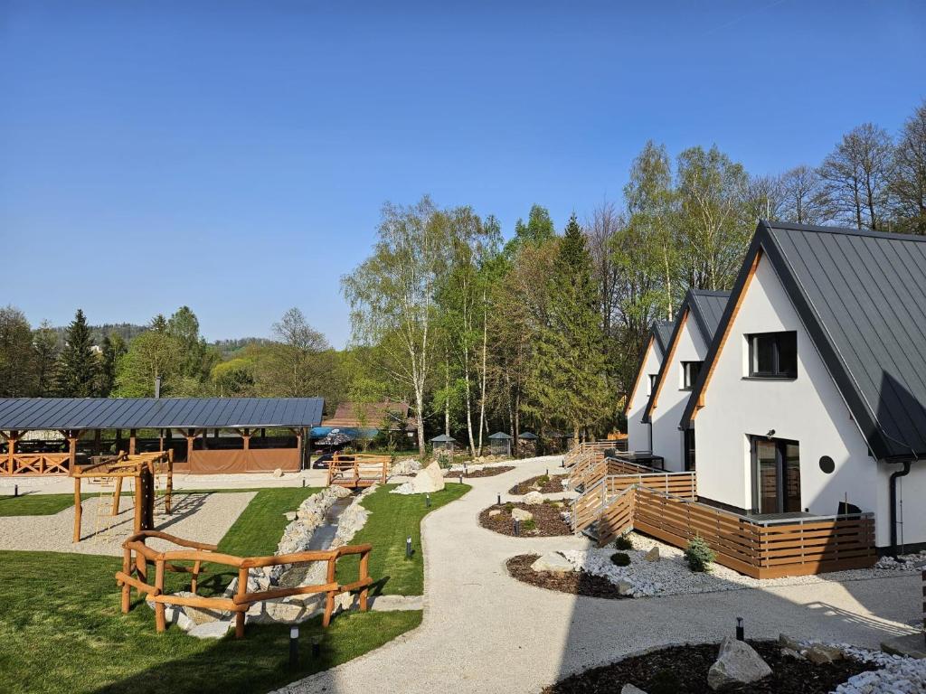 Zahrada ubytování Resort Bobrovník