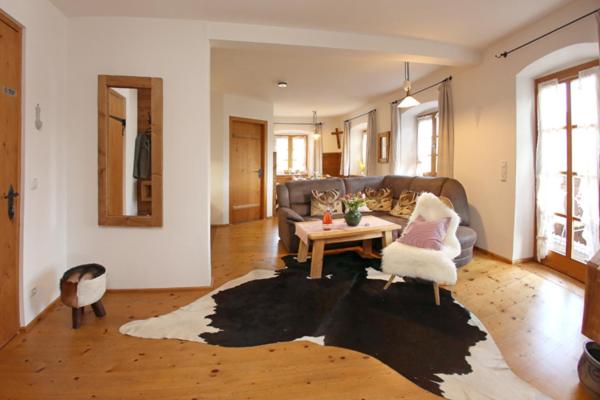 Posezení v ubytování Ferienwohnung Lechner
