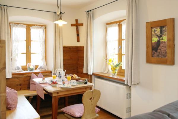 Posezení v ubytování Ferienwohnung Lechner