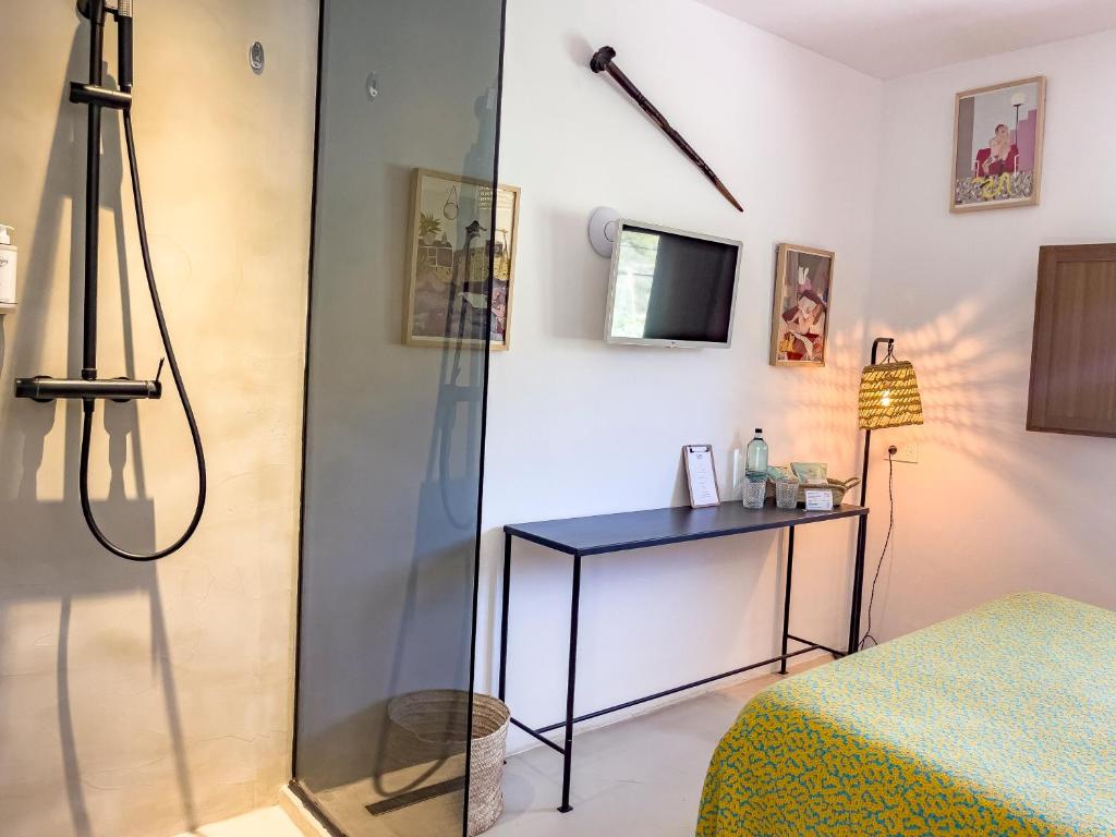 Postel nebo postele na pokoji v ubytování Hostal Mar y Sal