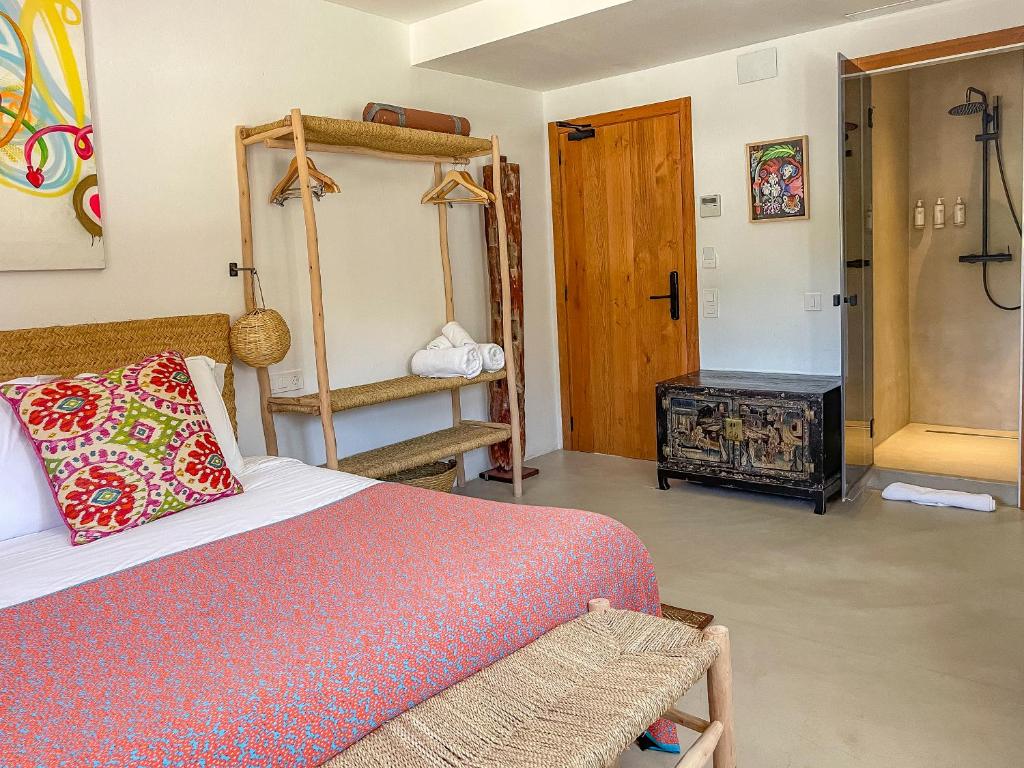 Postel nebo postele na pokoji v ubytování Hostal Mar y Sal