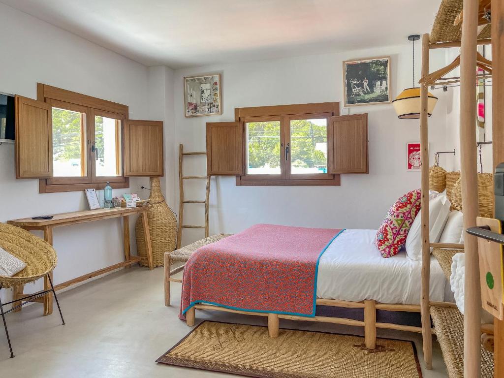 Postel nebo postele na pokoji v ubytování Hostal Mar y Sal