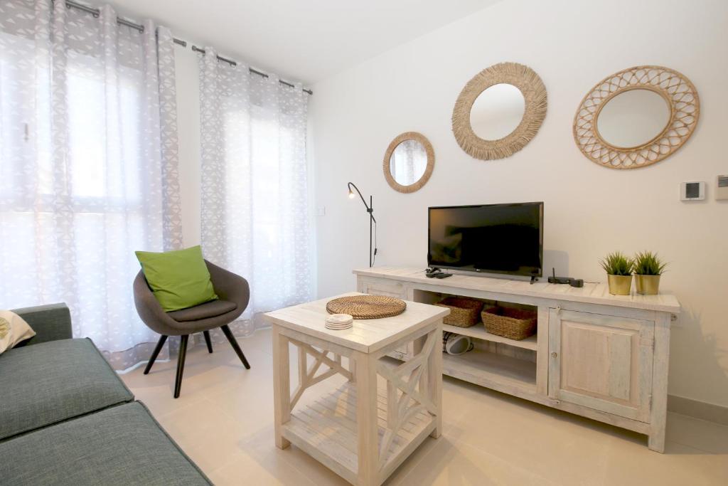 Telewizja i/lub zestaw kina domowego w obiekcie Apartment BEATRIX