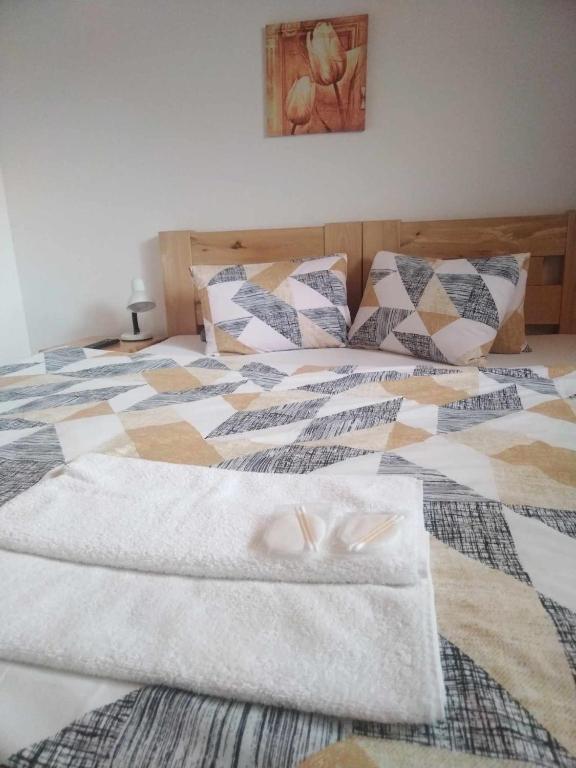 Postel nebo postele na pokoji v ubytování Penzion Jas