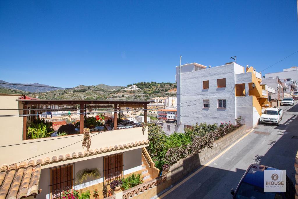 a view from the balcony of a building at Herminia in La Herradura