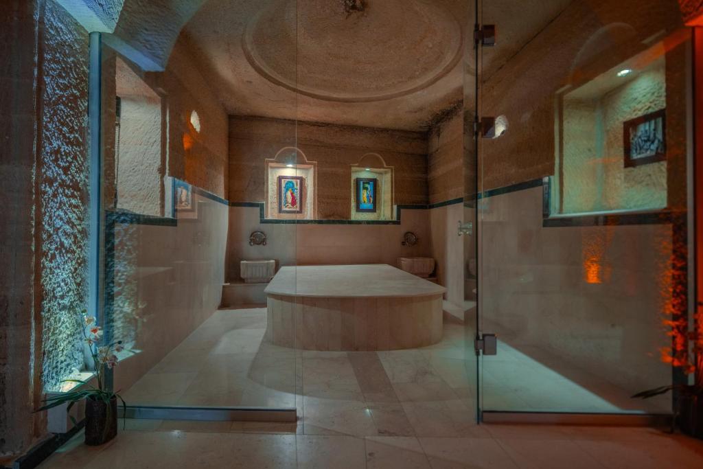 Koupelna v ubytování Aydinli Cave Hotel