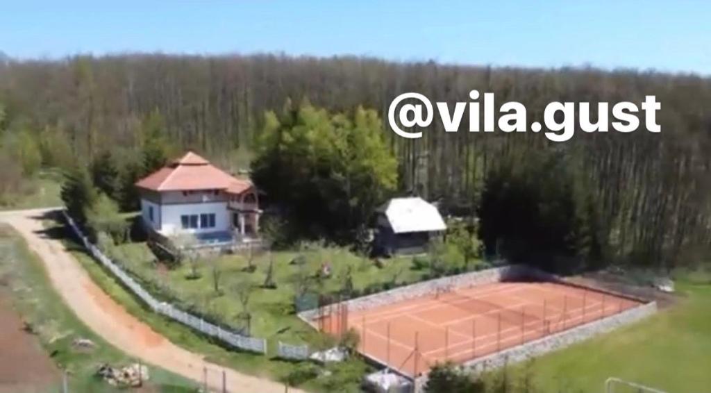 an aerial view of a house at Vila GUŠT in Zlatibor