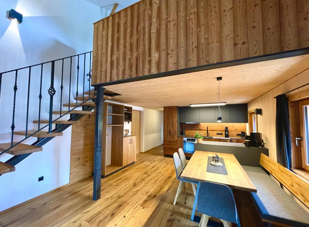 Kuchyň nebo kuchyňský kout v ubytování Appartements Zur Post