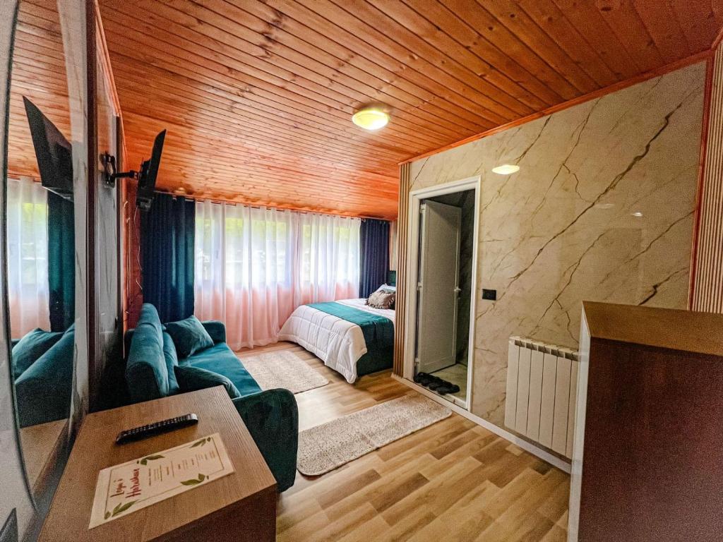 Letto o letti in una camera di Logu i Harushave