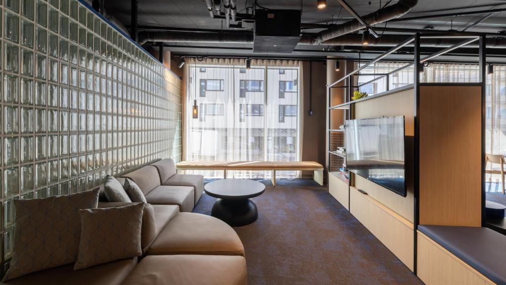 Posezení v ubytování Citybox Helsinki