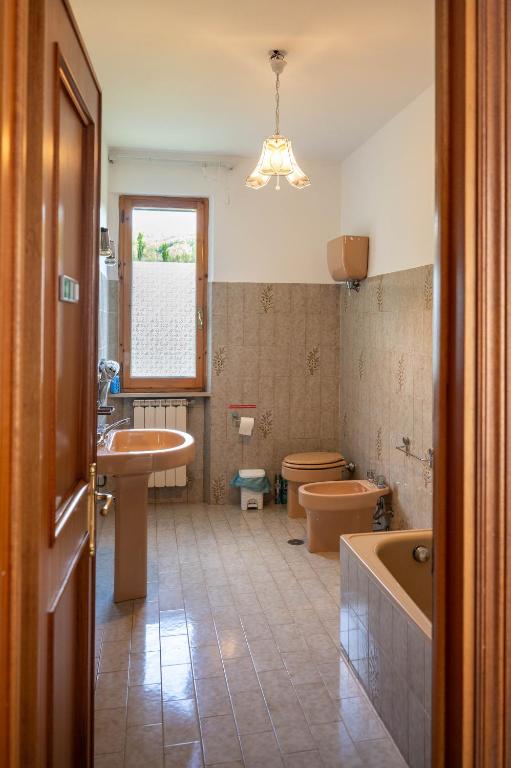Koupelna v ubytování Casa Biron