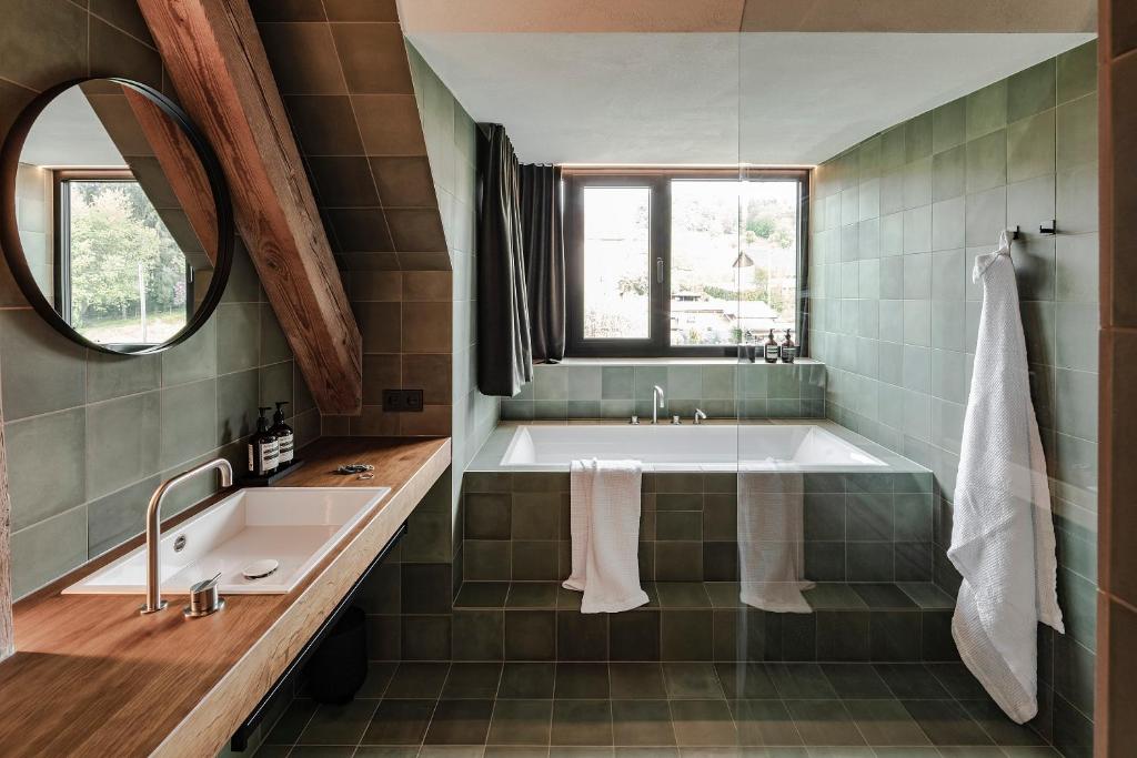 Koupelna v ubytování Lukas Kapeller Hotel und Restaurant