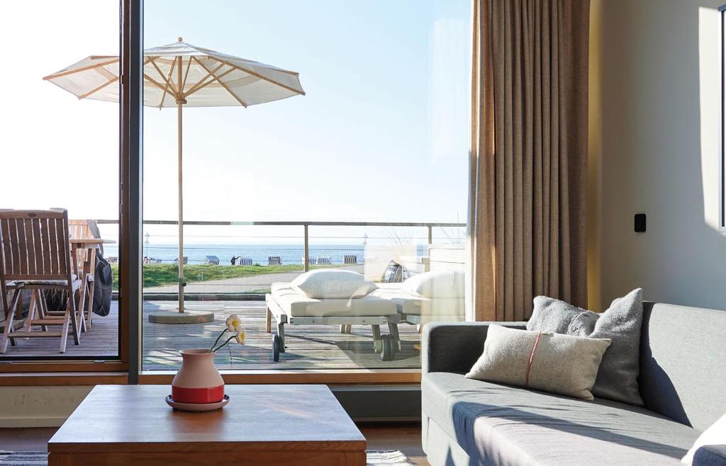 Posezení v ubytování Hotel Haus am Meer