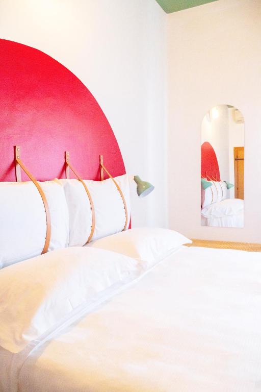 Postel nebo postele na pokoji v ubytování Hotel Belvedere Rimini