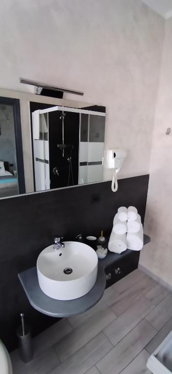 Koupelna v ubytování B&B La Munachell